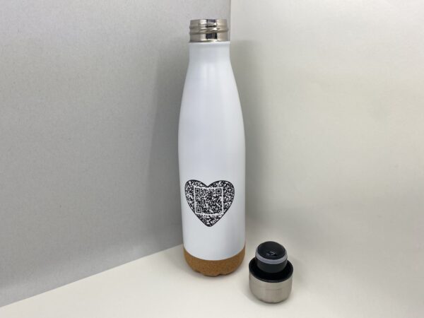 Flasche & Becher mit täglicher Affirmation (2er-Set, weiss) - Image 2